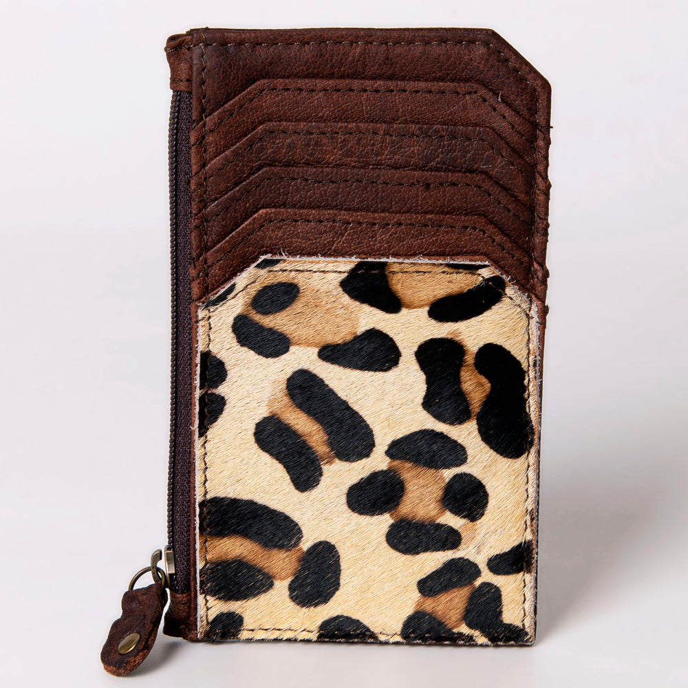 American Darling Card Holder Hair on Genuine Leather | Business Credit