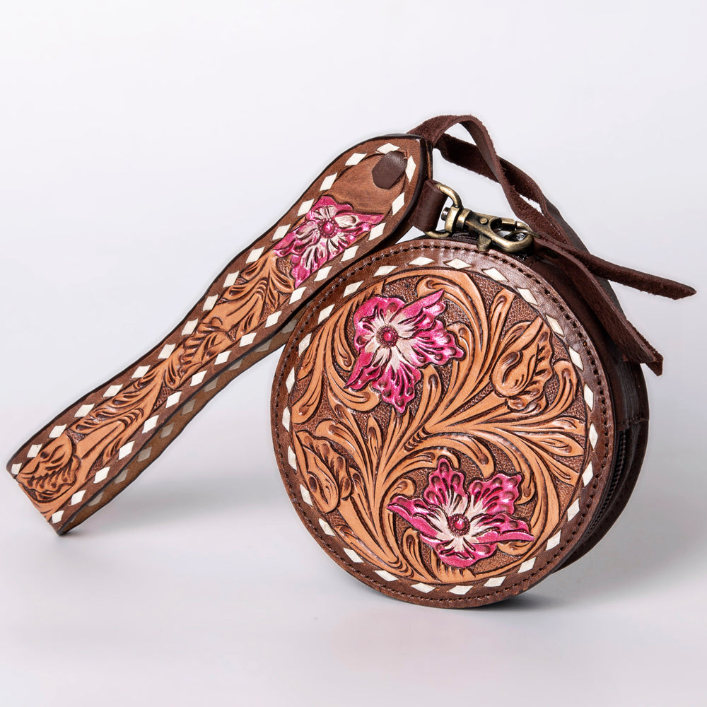 American Darling Canteen Hand Tooled Genuine Leather Women Bag Western Handbag Purse | for Cute