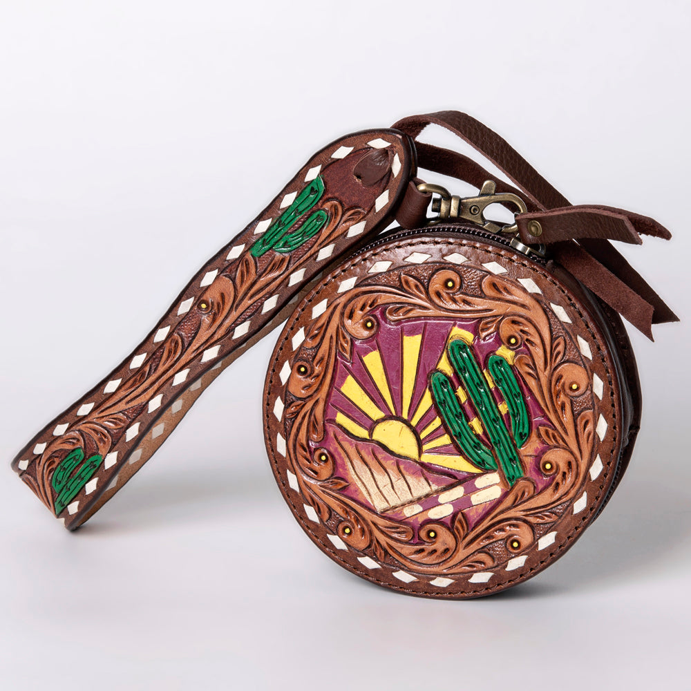 American Darling Canteen Hand Tooled Genuine Leather Women Bag Western Handbag Purse | for Cute