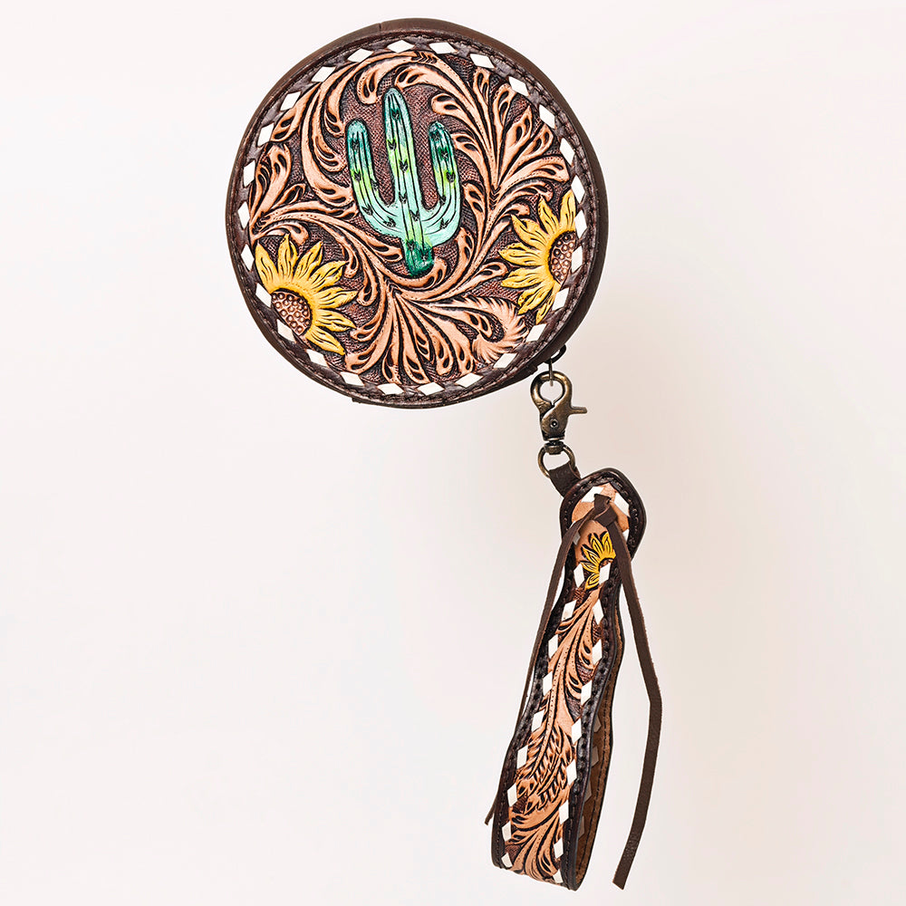 American Darling Canteen Hand Tooled Genuine Leather Women Bag Western Handbag Purse | for Cute