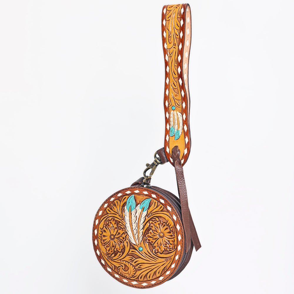 American Darling Canteen Hand Tooled Genuine Leather Women Bag Western Handbag Purse | for Cute