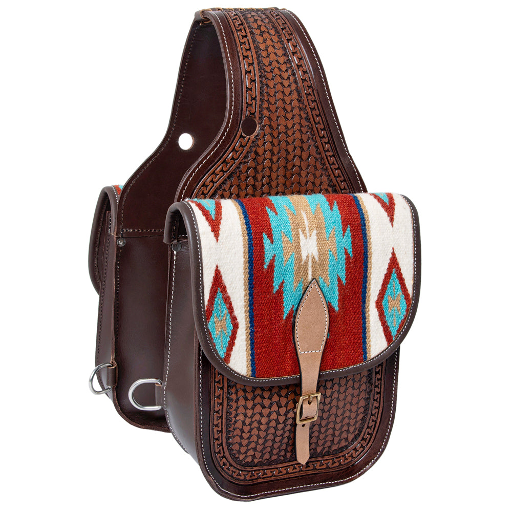 HILASON Soft Leather Horse Saddle Bag Brown | Equestrian Western Adjustable Closure