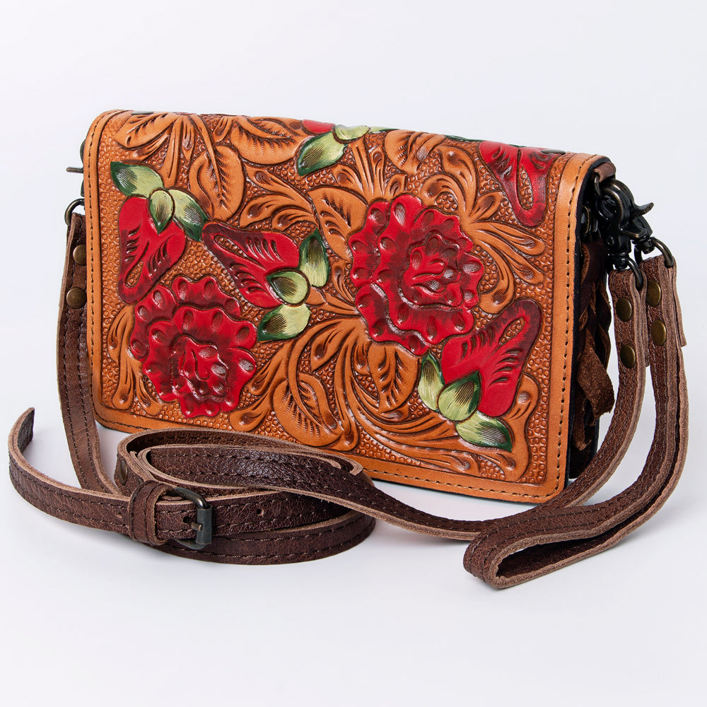 American Darling ORGANISER Upcycled Wool Genuine Leather women bag western handbag purse