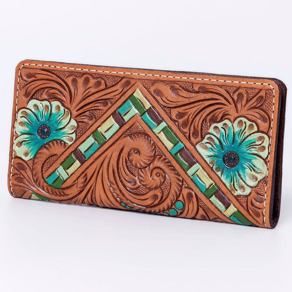 American Darling Wallet Hand Tooled Genuine Leather Western Women Bag | Handbag Purse Wristlet