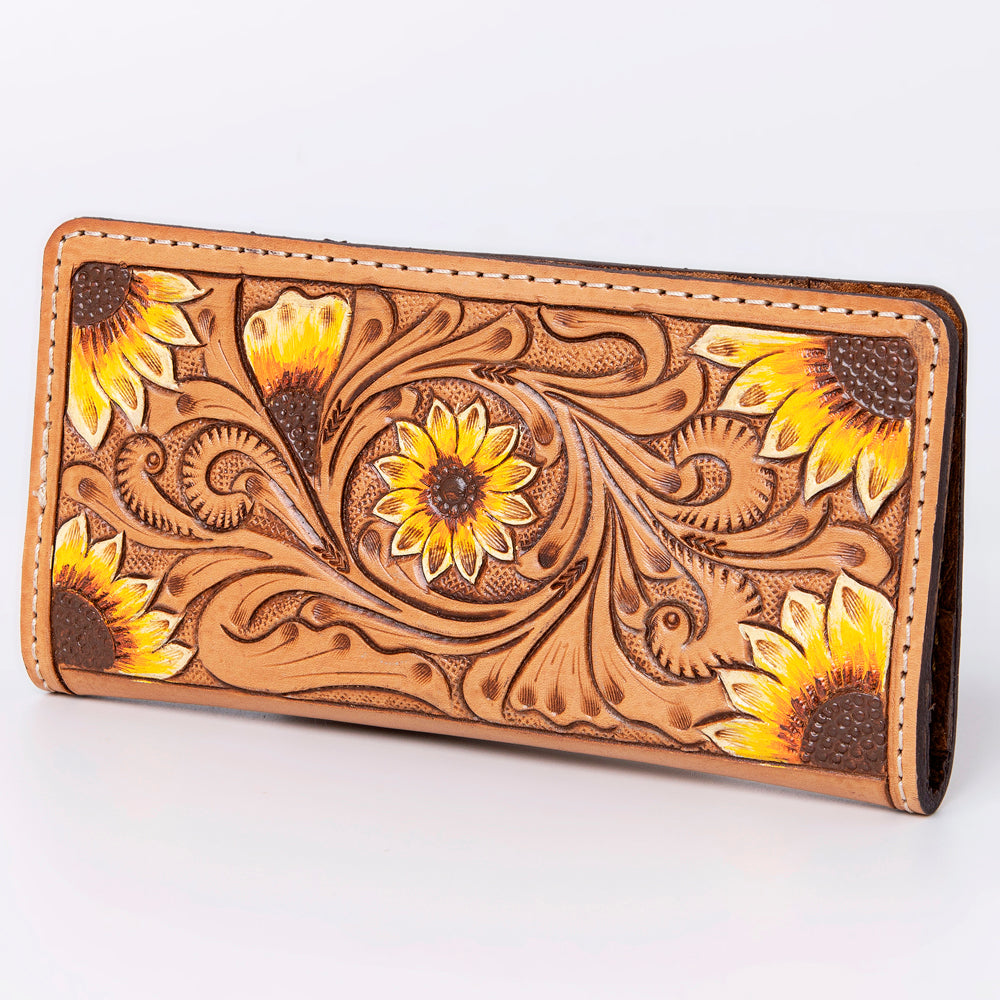 American Darling Wallet Hand Tooled Genuine Leather Western Women Bag | Handbag Purse Wristlet