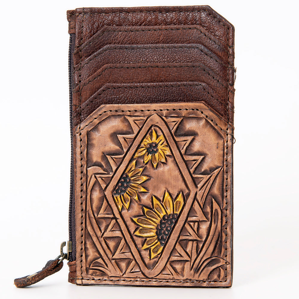 American Darling Card Holder Hand Tooled Genuine Leather | Business Credit