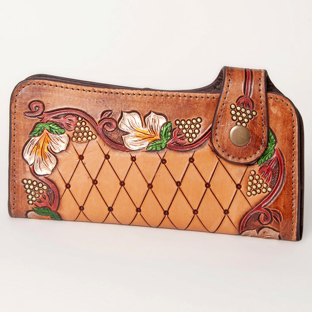 American Darling Clutch Hand Tooled Genuine Leather Women Bag Western Handbag Purse