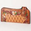American Darling Clutch Bag, Hand Tooled Floral Carved Genuine Leather, Western Slim Wallet & Organizer with YKK Zipper