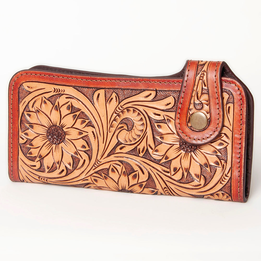 American Darling Clutch Hand Tooled Genuine Leather Women Bag Western Handbag Purse