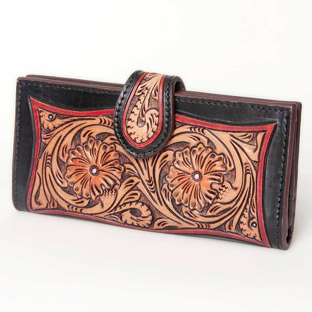 American Darling Clutch Hand Tooled Genuine Leather Women Bag Western Handbag Purse