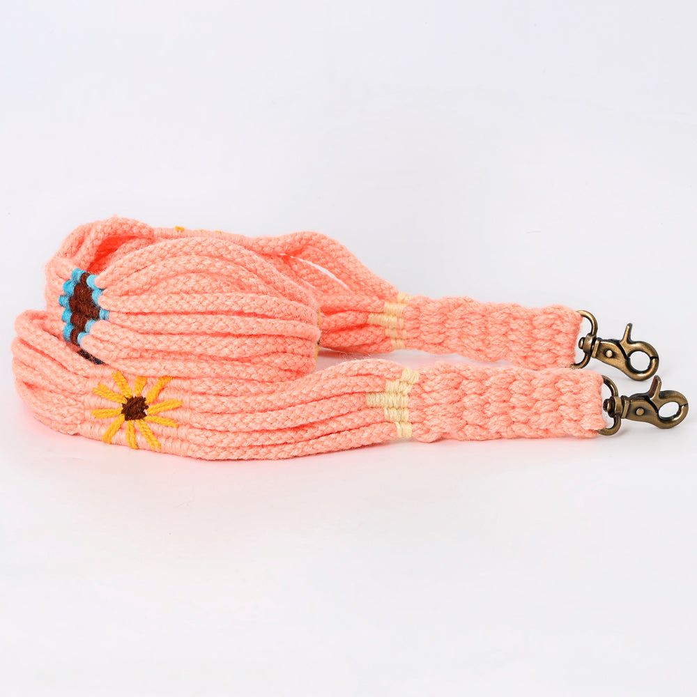 American Darling Hand Braided Wool Strand Crossbody Handle Strap for Bags Phone Wallet Purse Clutch Cellphone Holder