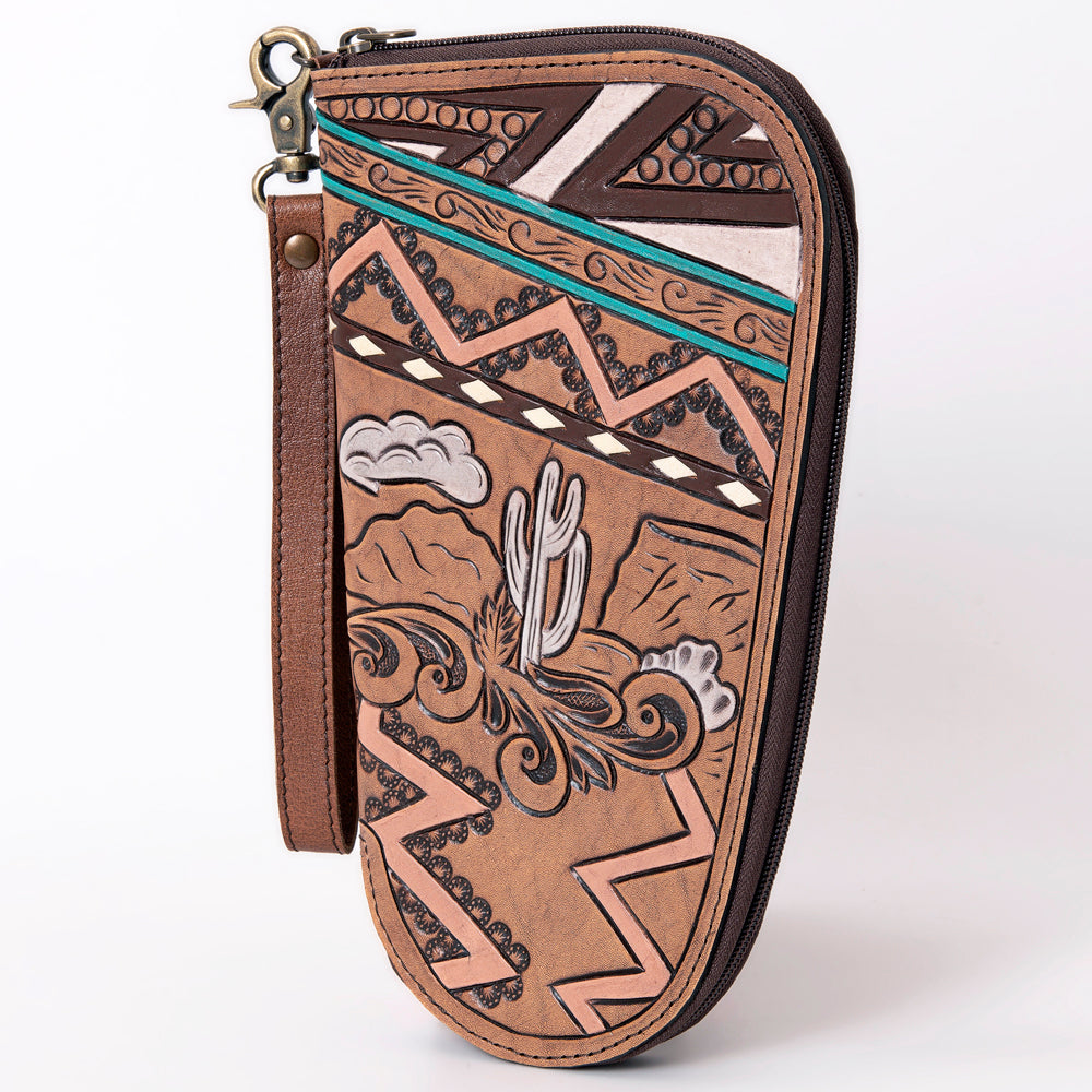 American Darling Gun Case Hand Tooled Genuine Leather Western Cases | Women Shotgun for Handguns