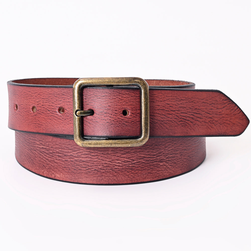 American Darling Beautifully Hand Tooled Tan Genuine Leather Belt Men and Women Western with Removable Buckle