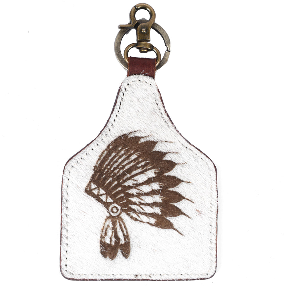 American Darling ADKRM115 Hair-On Genuine Leather Keyring