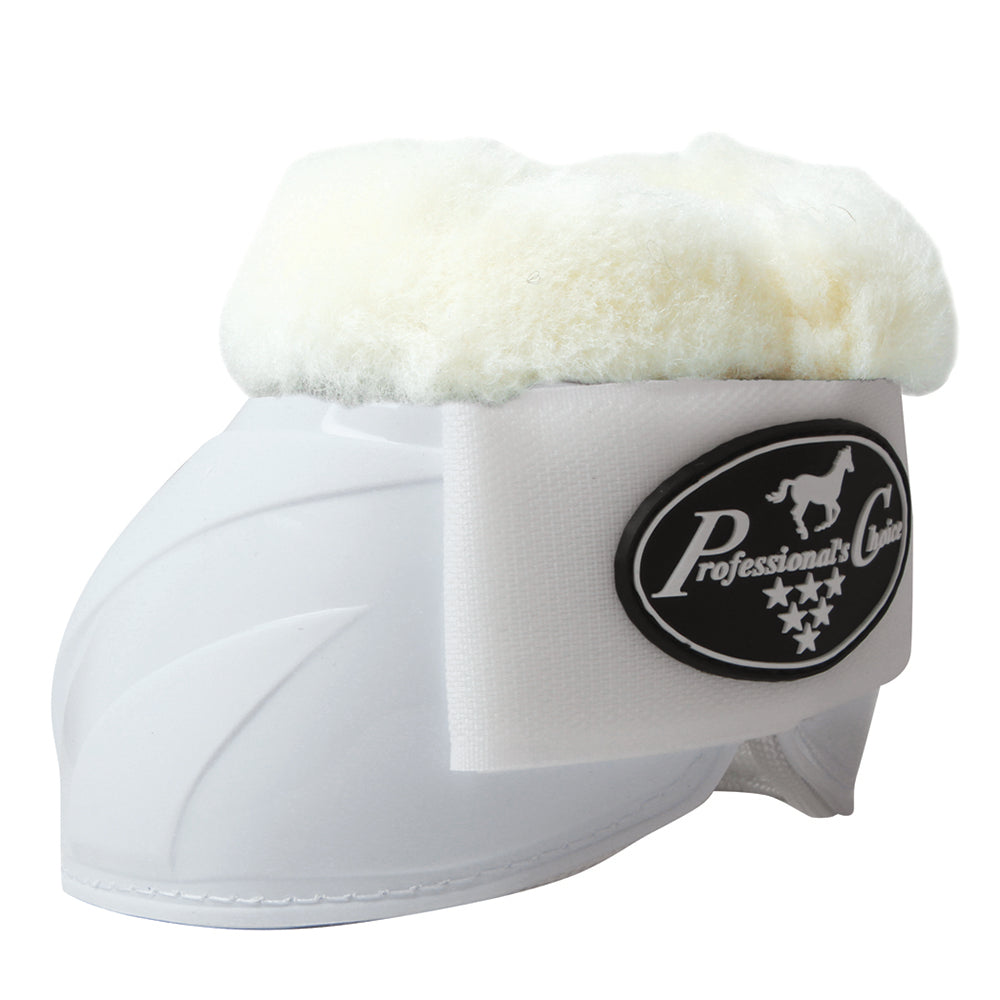Med Professional'S Choice Western Horse Sports Spartan Bell Boot Fleece White