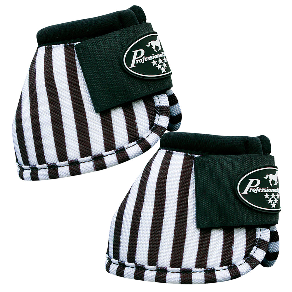 Lrg Professional'S Choice Western Horse Sports Ballistic Bell Boot Black/White