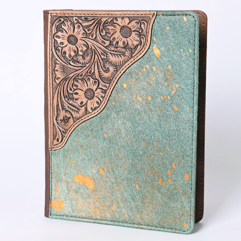 American Darling Portfolio Bag Hand Tooled Crocodile Embossed Genuine Leather Western Women | Student for Sketches