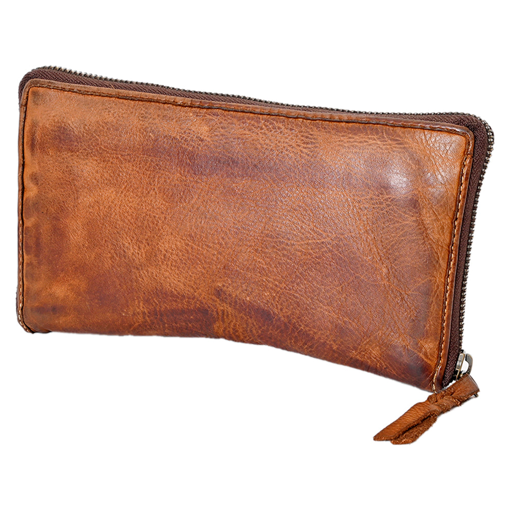 Never Mind Nmbgm106H Wallet Vintage Handmade Genuine Cowhide Leather Women Bag Western Handbag Purse