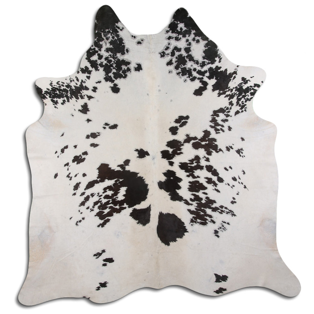 8' X 7' Hair On Leather Cowhide From Brazil Skin Rug Carpet Hilason