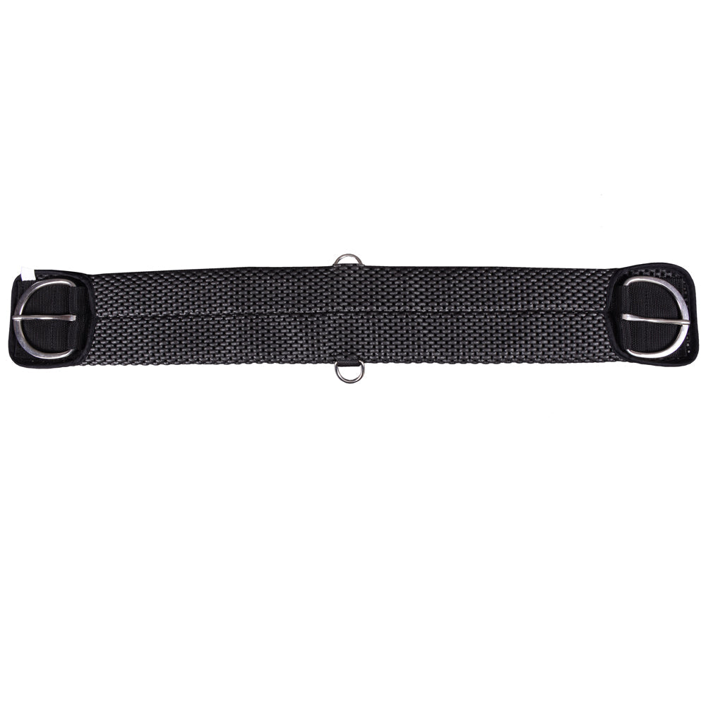 32 In Hilason Horse Neoprene Cinch Girth Stainless Steel Black