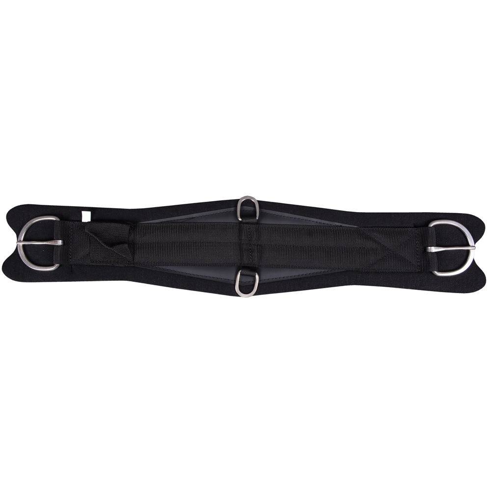 32 In Hilason Horse Roper Comfort Cinch Girth Stainless Steel Black