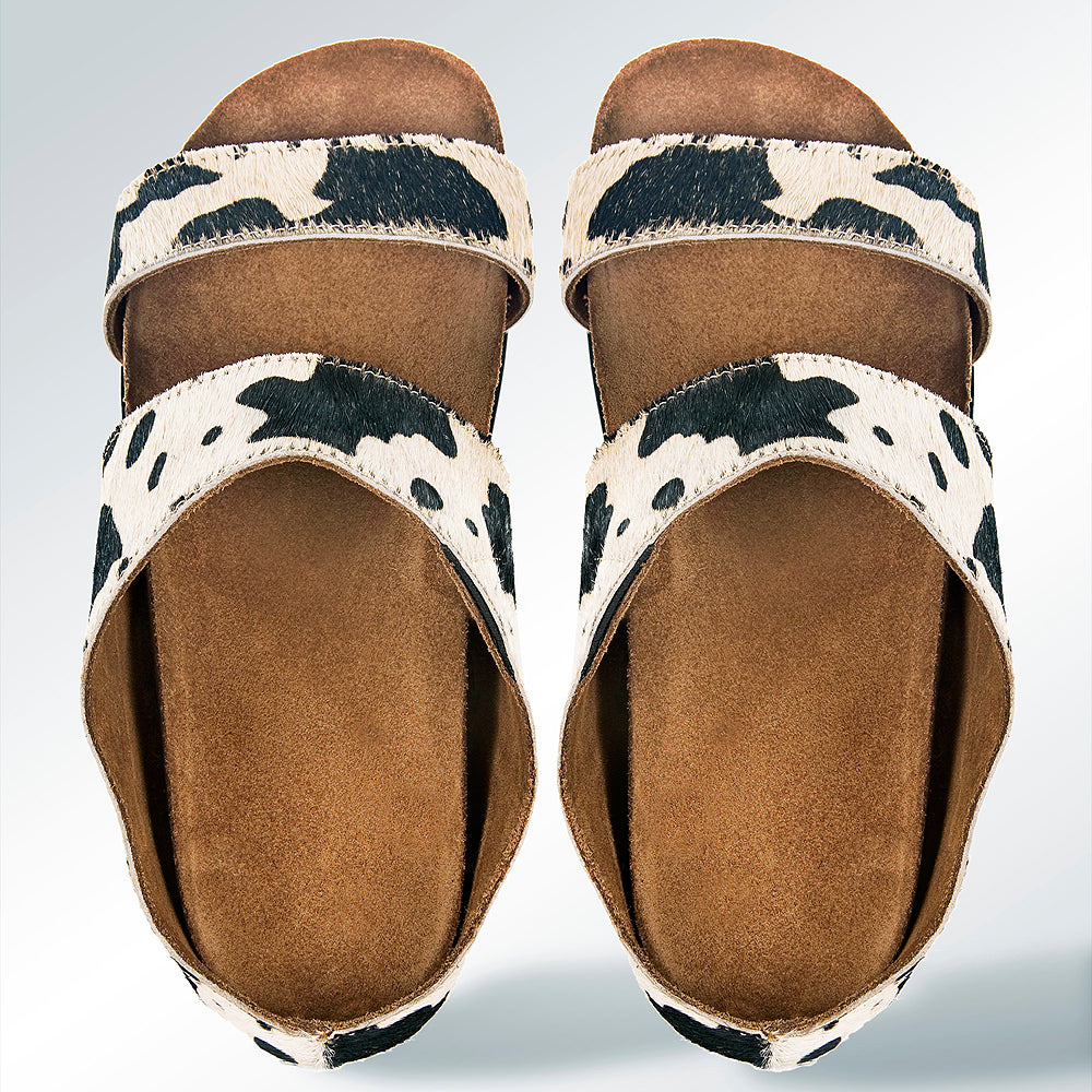 American Darling ADFT119 Hand tooled carved genuine leather sandal footwear flip flop