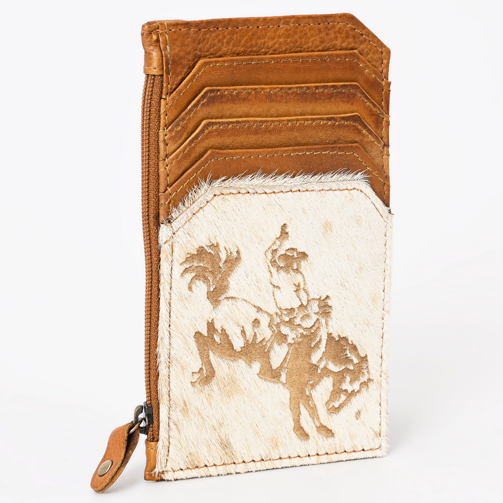 American Darling Card Holder Hair on Genuine Leather | Business Credit Sports