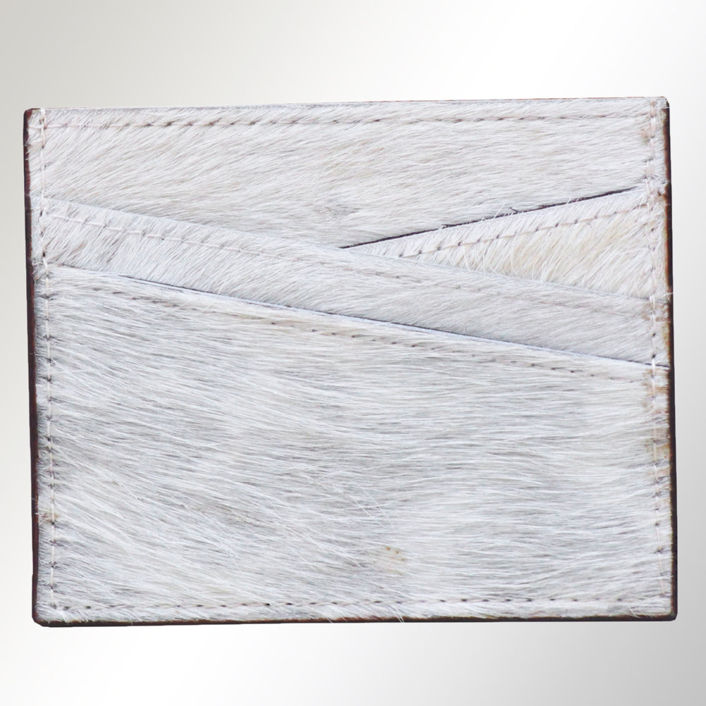 American Darling Card Holder Hair on Genuine Leather | Business Credit