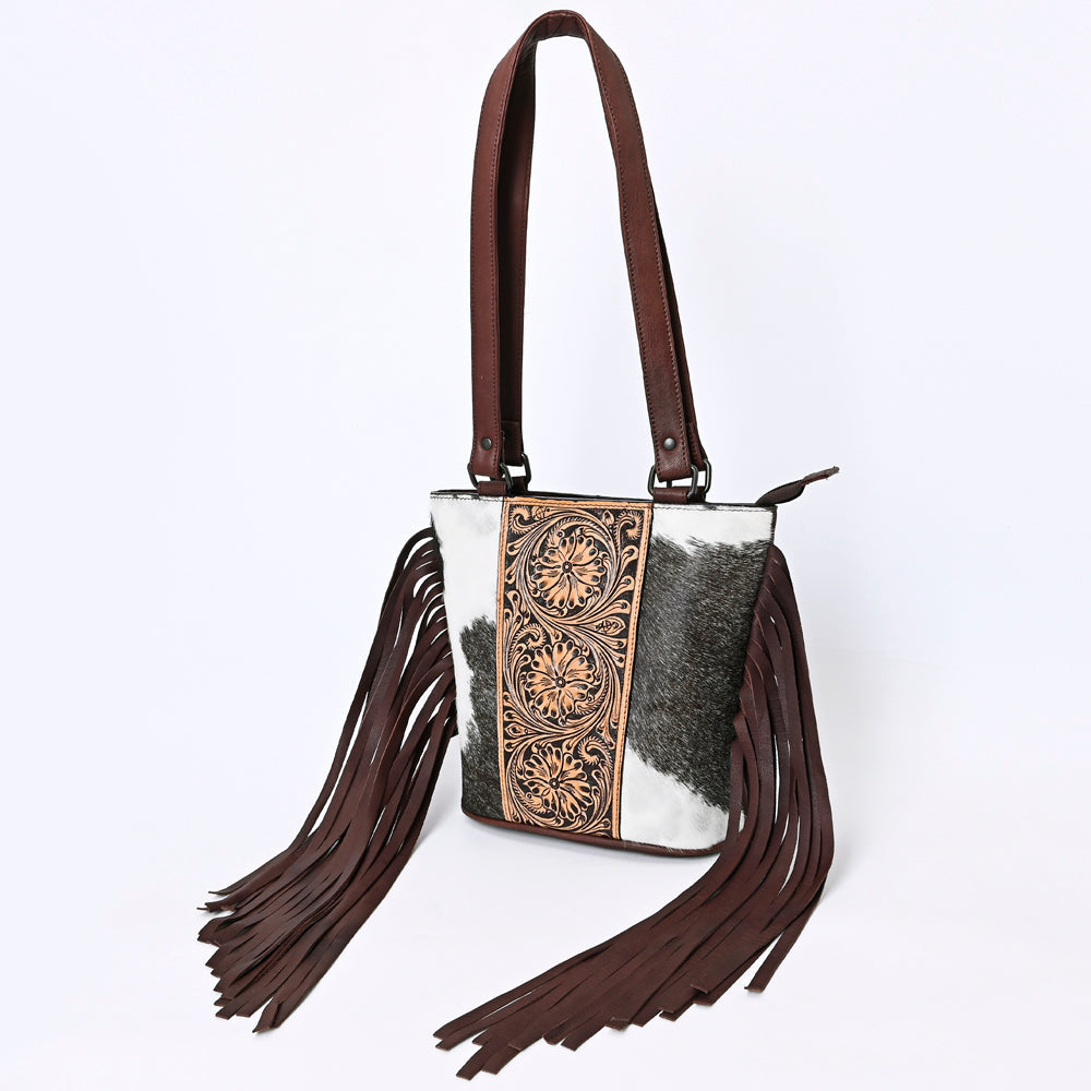 ADBGZ737 American Darling Hand Tooled Hair On Genuine Leather Women Bag Western Handbag Purse