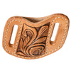 Hilason Leather Angled Knife Scabbard Sheath Cover Floral Tooled