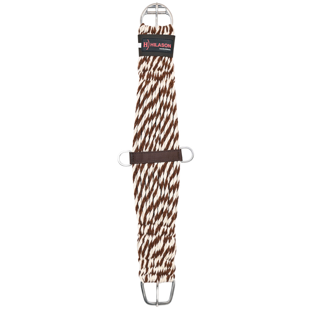 HILASON Horse Western 27 Strand Double Weave Two-Tone Roper Cinch Girth | Strap