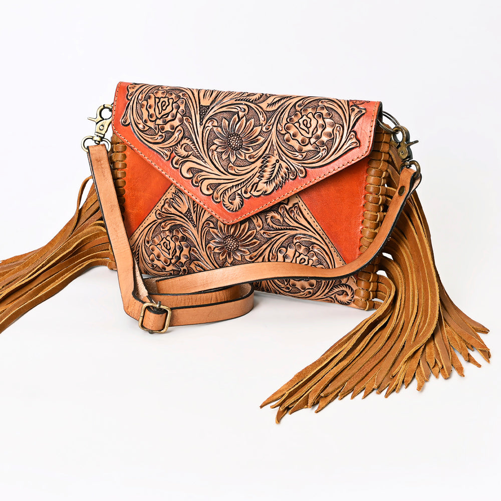 American Darling Envelope Hand Tooled Genuine Leather Women Bag Western Handbag Purse