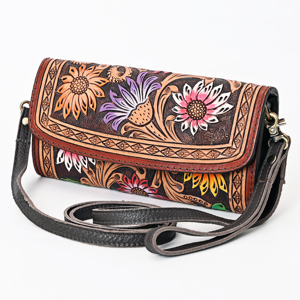 American Darling Clutch Hand Tooled Genuine Leather Western Women Bag Handbag Purse | Purses for Cute