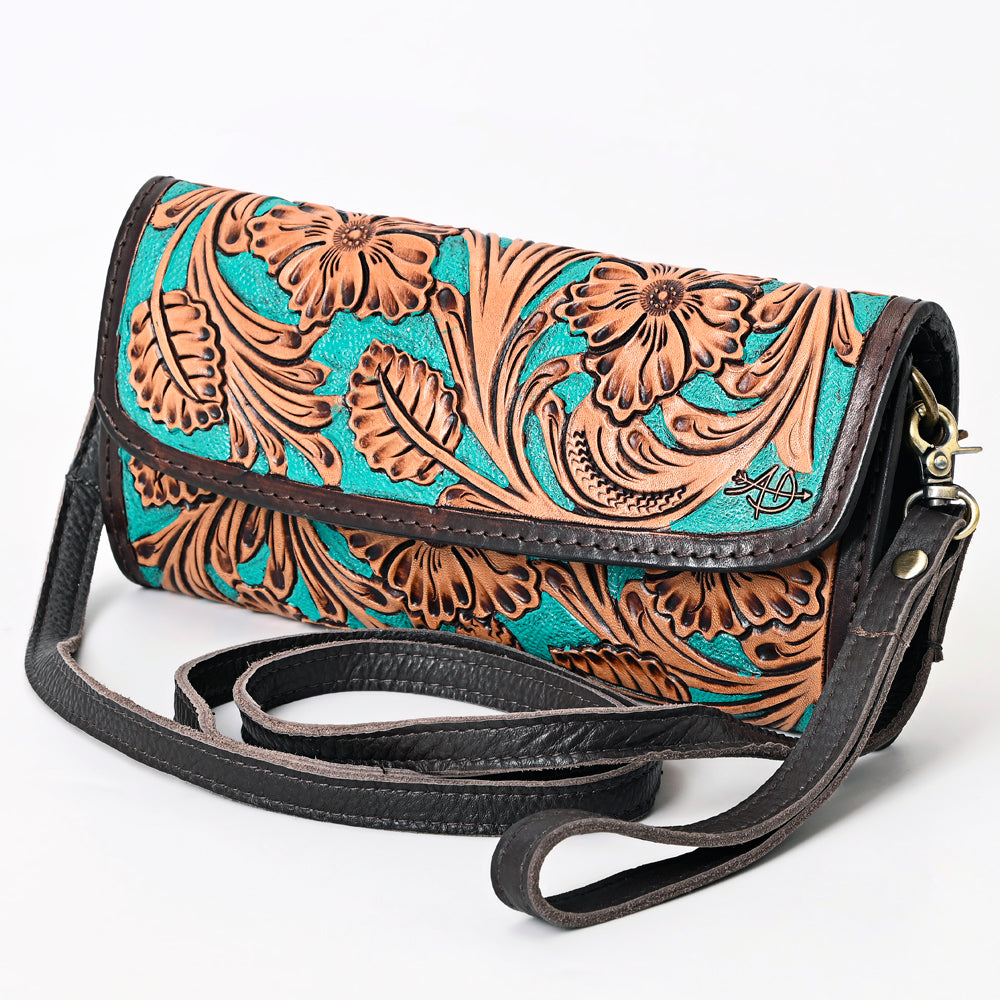 American Darling Clutch Hand Tooled Genuine Leather Western Women Bag Handbag Purse | Purses for Cute