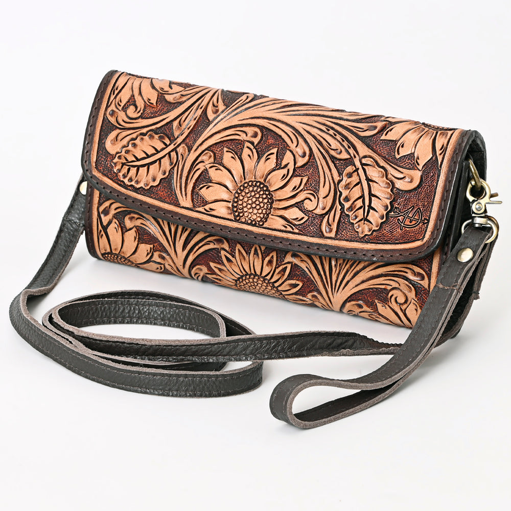 American Darling Clutch Hand Tooled Genuine Leather Western Women Bag Handbag Purse | Purses for Cute