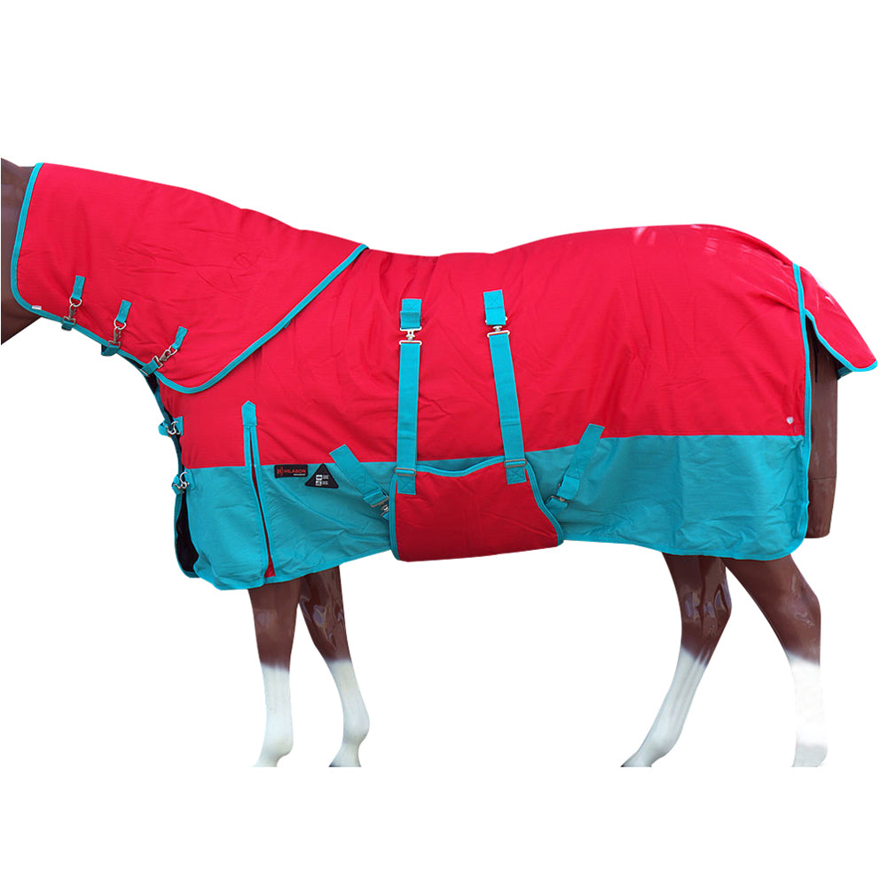 HILASON 1200D Waterproof Winter Horse Blanket Neck Cover Belly Wrap-78 Inches | Horse Blanket | Horse Blankets for Winter Waterproof | Horse Turnout Blanket | Horse Turnout