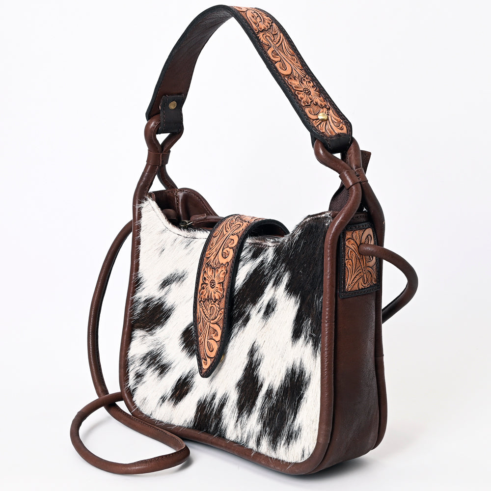 American Darling Tote Hand Tooled Hair on Genuine Leather Western Women Bag Handbag Purse | Travel Bags College Casual