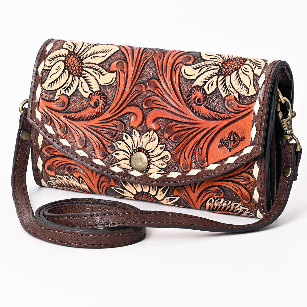 American Darling Clutch Hand Tooled Genuine Leather Western Women Bag Handbag Purse | Purses for Cute