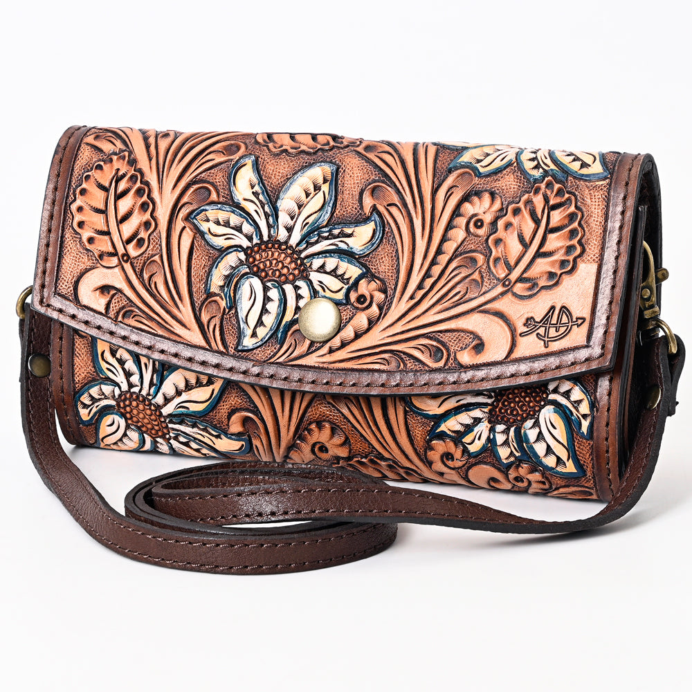 American Darling Clutch Hand Tooled Genuine Leather Western Women Bag Handbag Purse | Purses for Cute