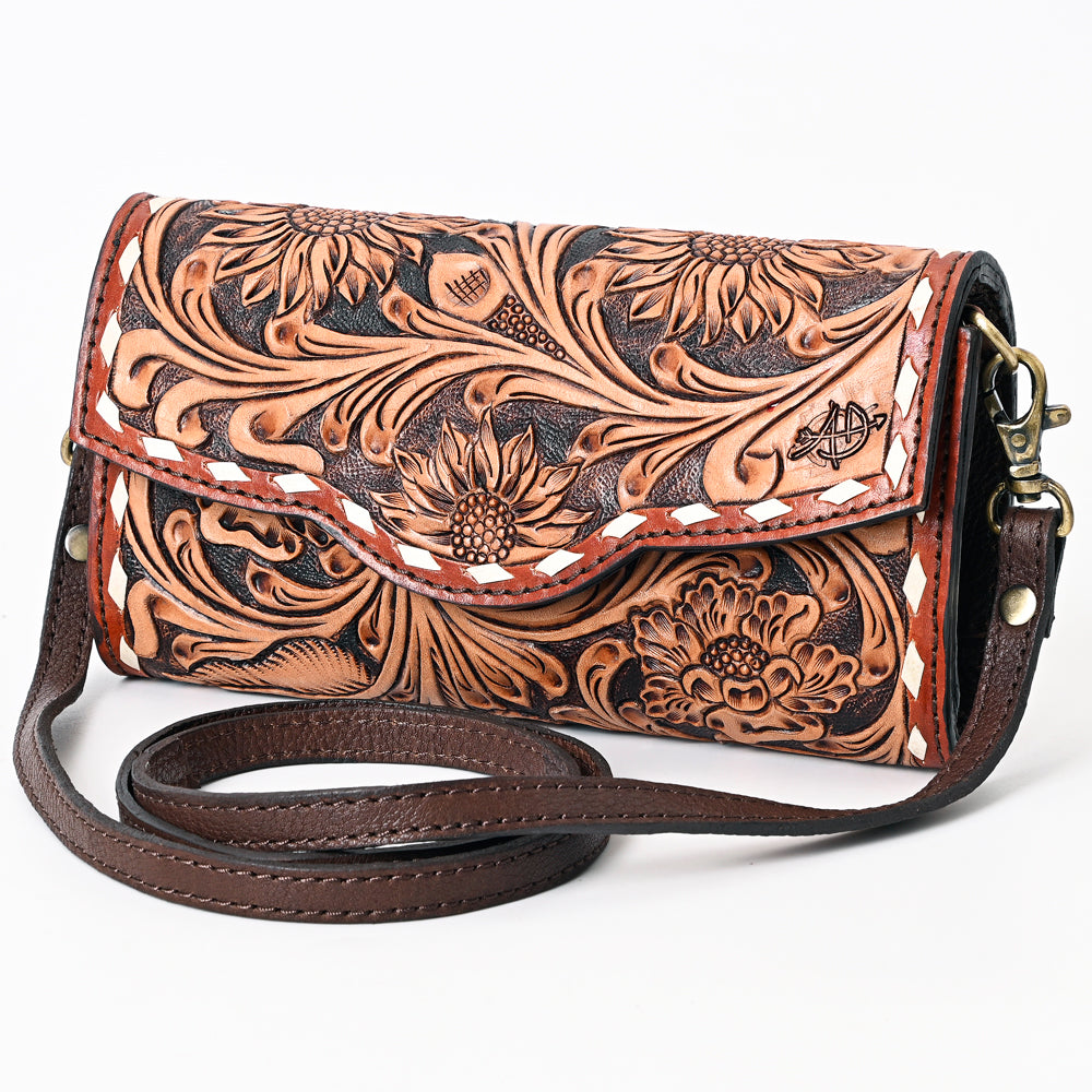 American Darling Clutch Hand Tooled Genuine Leather Western Women Bag Handbag Purse | Purses for Cute