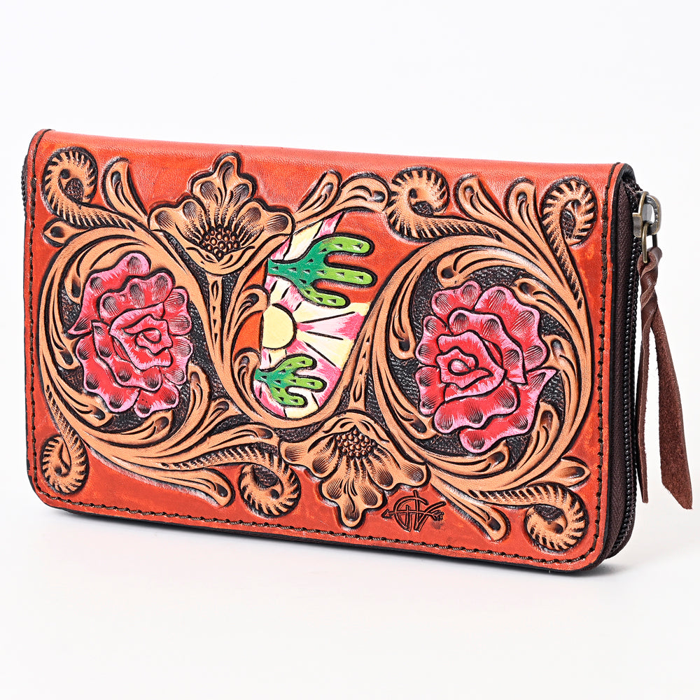 American Darling Clutch Hand Tooled Genuine Leather Western Women Bag Handbag Purse | Purses for Cute