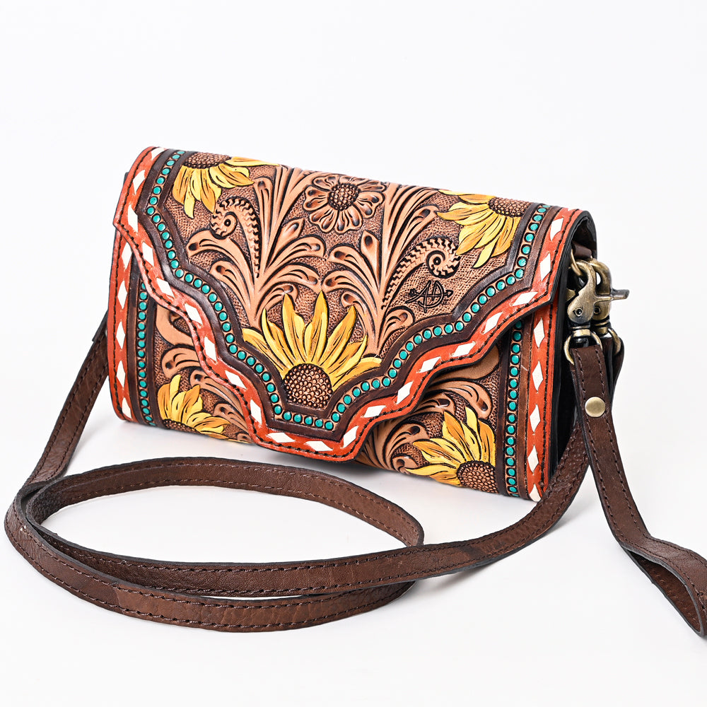 American Darling Clutch Hand Tooled Genuine Leather Western Women Bag Handbag Purse | Purses for Cute