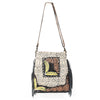 OHLAY Cross Body Hand Tooled Upcycled Canvas Genuine Leather Women Bag Western Handbag Purse | for Womens Summer
