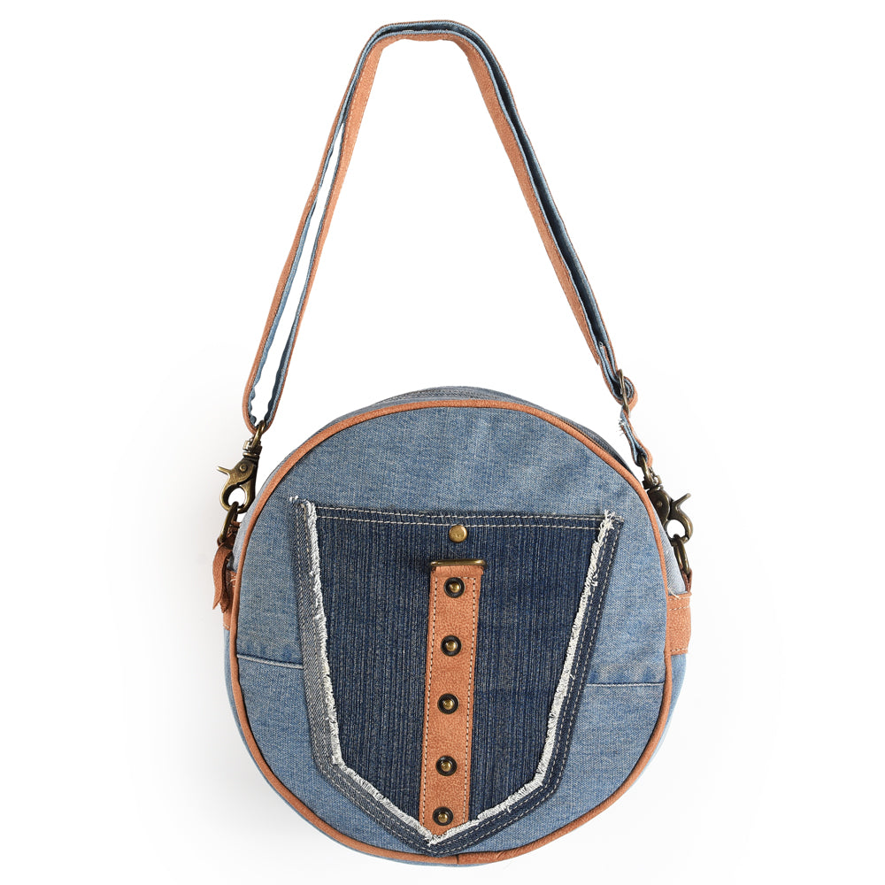 OHLAY Canteen Upcycled Canvas Genuine Leather Women's Bag Western Handbag Purse Women Handbags Belt for Purses Womens Summer