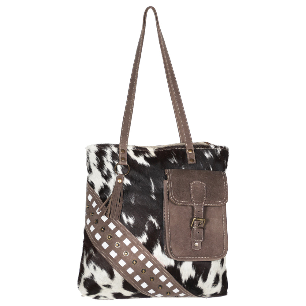 OHLAY KB592 TOTE Hair-on Genuine Leather women bag western handbag purse