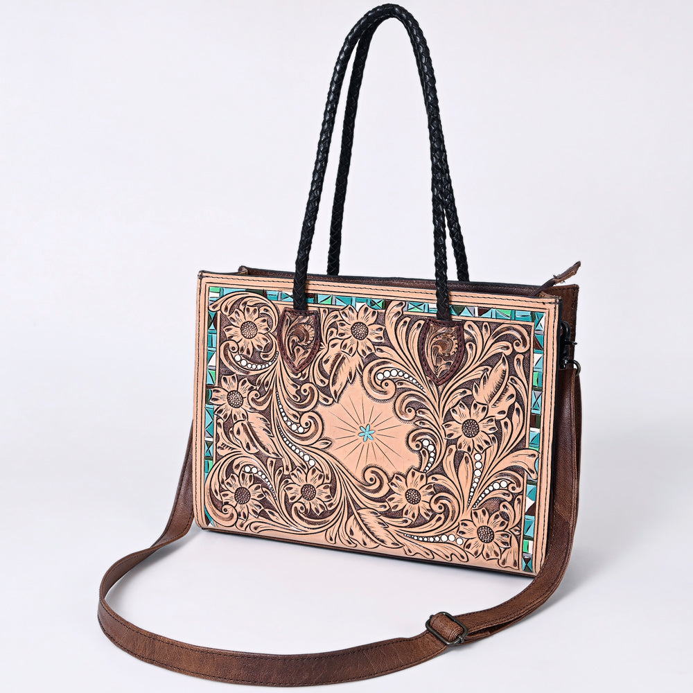 American Darling Tote Hand Tooled Genuine Leather Western Women Bag Handbag Purse | Travel Bags College Casual