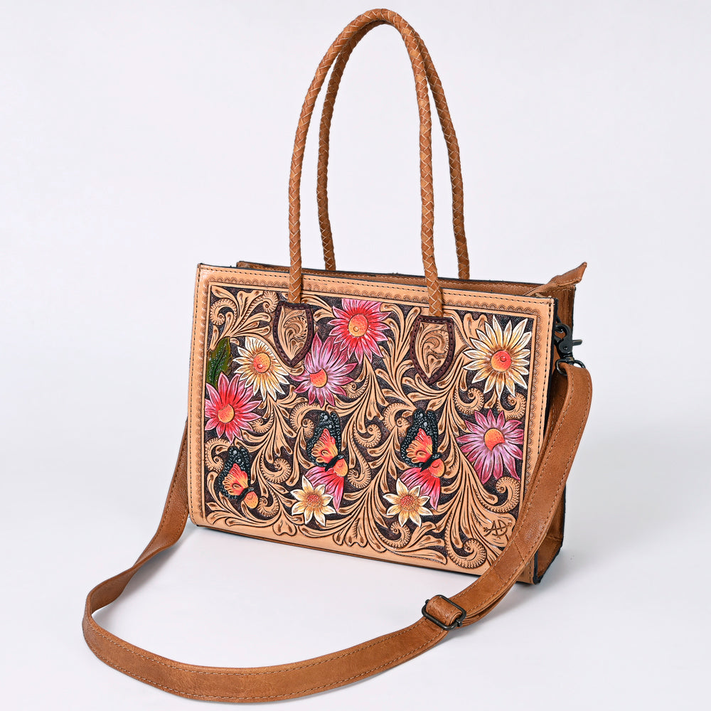 American Darling Tote Hand Tooled Genuine Leather Western Women Bag Handbag Purse | Travel Bags College Casual