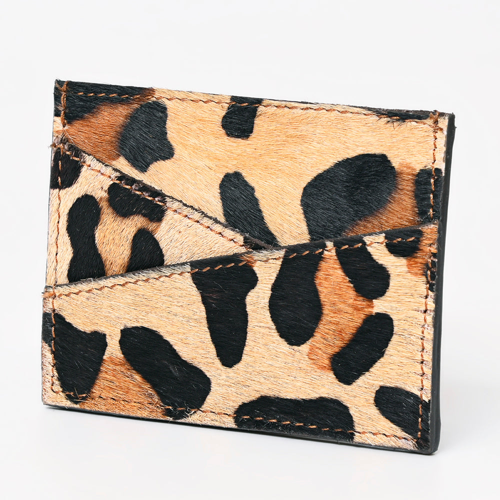 American Darling Card Holder Hair on Genuine Leather | Business Credit Sports