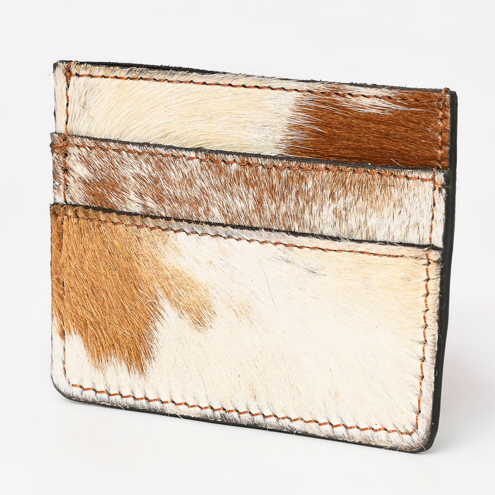 American Darling Card Holder Hair on Genuine Leather | Business Credit Sports