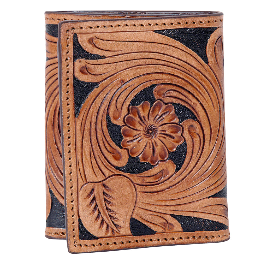 OHLAY WALLET Hand Tooled Genuine Leather women bag western handbag purse